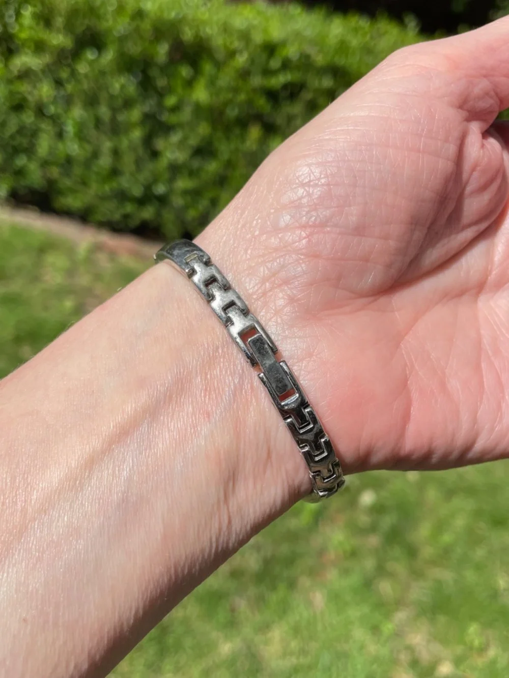 Nine West Sparkling-Face Y2K Watch with Bracelet Band Silver-tone
